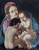 Seguace di Giovan Francesco Barbieri, detto il Guercino - Madonna with Child and San Giovannino