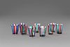 Gio Ponti (MIlano 1891-1979)  - Lot of nine reed glasses in Murano glass, from the 1950s to the 1990s