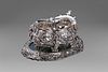 Large silver centerpiece, Genazzi, Milan, late 19th - early 20th century