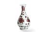 Antique Chinese porcelain vase decorated with leaves and flowers