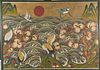Large Korean Folk Painting on Paper