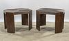 Pair of Bamboo Octagonal Tables