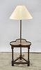 Vintage Table and Attached Lamp