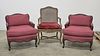 Group of Three Louis XV Style Chairs