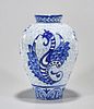 Blue and White Spanish Porcelain Vase