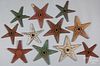 Ten painted iron architectural stars, 19th c.