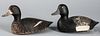 Two carved and painted duck decoys.