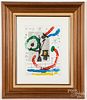 Joan Miro signed lithograph, numbered 94/150