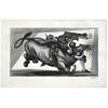 JOSÉ REYES MEZA, Untitled, Signed, Lithograph without print number, 11.8 x 22" (30 x 56 cm)