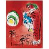 MARC CHAGALL, La Baie des Anges, Unsigned, Lithograph without print number, 12.5 x 9.4" (32 x 24 cm)