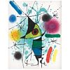 JOAN MIRÓ, Pez cantante, 1972, Unsigned, Lithograph without print number, 12.5 x 9.4" (32 x 24 cm)