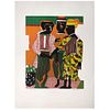 ROMARE BEARDEN, Untitled, Signed, Lithograph 58/ 300, 18.5 x 14.9" (47 x 38 cm)