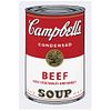 ANDY WARHOL, II. 49 : Campbell's Soup I, Beef, Stamp on back, Serigraphy without print number, 31.8 x 18.8" (81 x 48 cm)