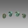 Lot of 4 Ancient Bactrian Bronze Rings c.2nd century BC.