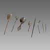Lot of 8 Ancient Roman/Islamic Bronze Medical Tools c.1st-14th century AD. 