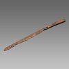 England, Iron Table Knife with Wooden handle c.15th centry AD.