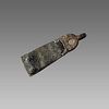 England, Bronze Strap end with wolf's head c.1350-1400 AD.
