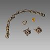 Lot of Ancient Roman/Byzantine Silver chain fragments c.8th-10th cent AD.