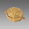 19th century Islamic Persian Qajar Gold Quran Case. 