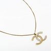 Chanel Coco 2018 Collection A96910 Metal,Rhinestone Women's Pendant (Clear,Gold)