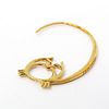Louis Vuitton Half Hoop Earrings Single Earrings Fortune Cancer (Crab) Metal Single Earrings Gold
