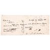 1831 Bank Check Signed Sir Walter Scott, Author of Rob Roy & Ivanhoe