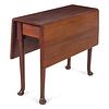 A Queen Anne Mahogany Pad-Foot Drop-Leaf Table, New England