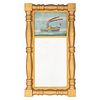 A Classical Giltwood And Reverse Painted Mirror