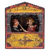 A Punch and Judy Cast Iron Mechanical Bank