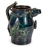 A Rare Midwestern Manganese-Glazed "Temperance" Pitcher