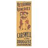 A Painted Tin Carswell the Druggist Advertising Sign, Gorham, Maine