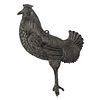 A Cast Iron Rooster Sign