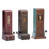 Three Art Deco Penny Match Dispensers