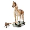 A Riding Horse Pull Toy and Hobby Horse