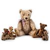Five Stuffed Teddy Bears