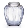 LALIQUE "Cariatides" vase with lid