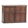 A Chippendale Style Paneled Walnut Hanging Cupboard