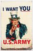 US Army I Want You Uncle Sam recruitment sign