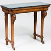 Continental Carved Oak Console Table