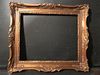 Vintage Gold Medium Wood with Plaster Picture or Mirror Frame, 20th C