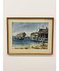 Eva P. Clark Watercolor "The Pier at Provincetown"