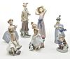 Seven Lladro Figurines