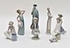Seven Lladro Figures