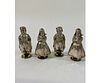 Set of Four Continental Silver Salt/Pepper Shakers