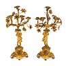 A Pair of Louis XV Style Gilt-Metal Five-Light Candlabra
Height 20 1/2 inches.