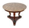 A Louis Philippe Style Center Table
Height 28 x diameter 39 inches.
