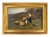 Anton Mauve
 (Dutch, 1838-1888)
Young Girl with Sheep