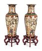 A Pair of Japanese Porcelain Palace Vases
Height 48 inches.