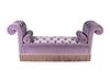 A Victorian Style Button-Tufted Velvet Upholstered Bench
Height 37 x width 86 x depth 24 inches.
