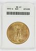 1915-S St. Gaudens $20 Gold Coin 